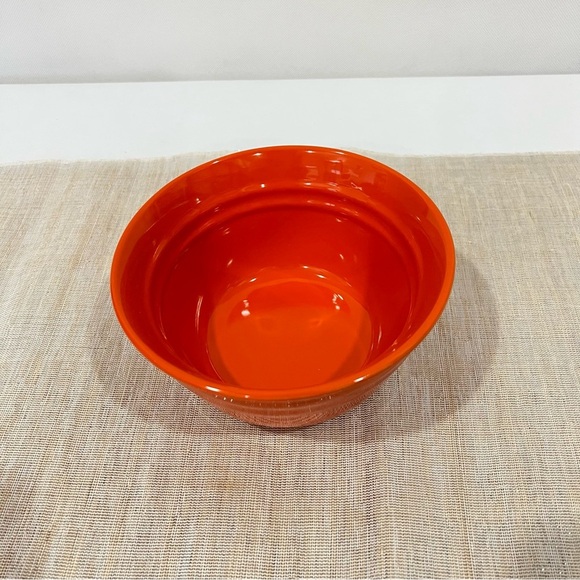 Rachael Ray Double Ridge Tangerine Orange Bowl Perfect For Cereal Or Soup Glazed - Picture 2 of 4
